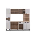 Kitchen Set - Light Grey + Sonama Oak