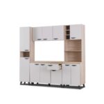 Kitchen Set - Light Grey + Sonama Oak