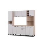 Kitchen Set - Light Grey + Sonama Oak