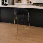 Gold Frame Bar Chair - Available in 4 Colours