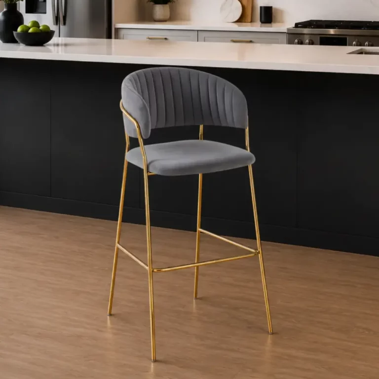Gold Frame Bar Chair - Available in 4 Colours