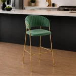 Gold Frame Bar Chair - Available in 4 Colours