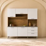 Ferrara Kitchen Dresser - UK Oak + Snow White