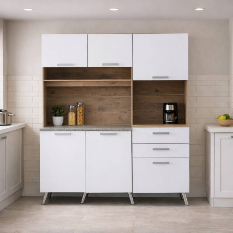 Kitchen Dresser - UK Oak + Snow White