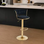 Stylish Gold Frame Bar Chair