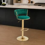 Stylish Gold Frame Bar Chair