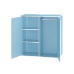 kiddies light blue 2 door wardrobe - DN CHC 175 015