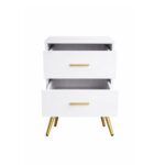 Modern Nightstand - White - Image 5