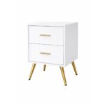 Modern Nightstand - White - Image 3