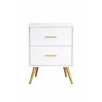 Modern Nightstand - White