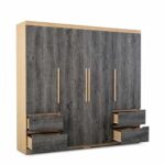 Modern Extended 4 Door Wardrobe - Available in 2 Colours - Image 2