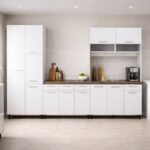 Modern 3 Piece Kitchen Set – White + Dark Oak