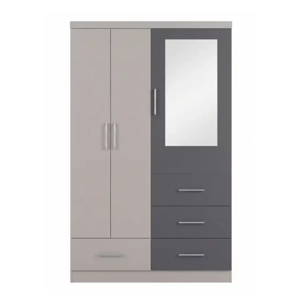 3 Door Wardrobe - Available in 2 Colours