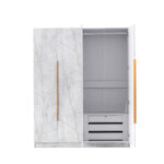 Marble 4 Door Wardrobe - Available in 4 Colours - Image 28