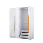 Marble 4 Door Wardrobe - Available in 4 Colours - Image 25