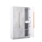 Marble 3 Door Wardrobe - Available in 2 Colours - Image 12