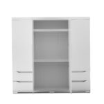 Modern Extended 4 Door Wardrobe - Available in 2 Colours - Image 11