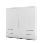 Modern Extended 4 Door Wardrobe - Available in 2 Colours - Image 7