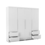 Modern Extended 4 Door Wardrobe - Available in 2 Colours - Image 9