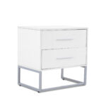 Contemporary Nightstand - White