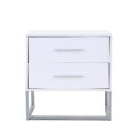 Contemporary Nightstand - White