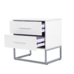 Contemporary Nightstand - White