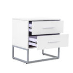 Contemporary Nightstand - White