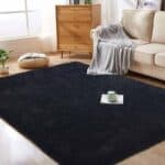 Fluffy Rug - Black in Multiple Sizes