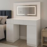 Modern LED Vanity Dressing Table – With Built-In Mirror Lights - Image 5