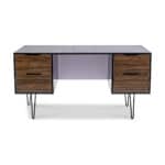 Modern Office Desk With Metal Legs