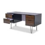 Modern Office Desk With Metal Legs - Image 4