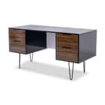 Modern Office Desk With Metal Legs - Image 3