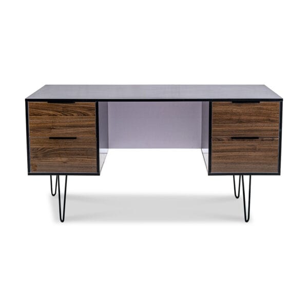 Modern Office Desk With Metal Legs