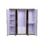 Modern 6 Door Wardrobe - Available in 2 Colours - Image 6