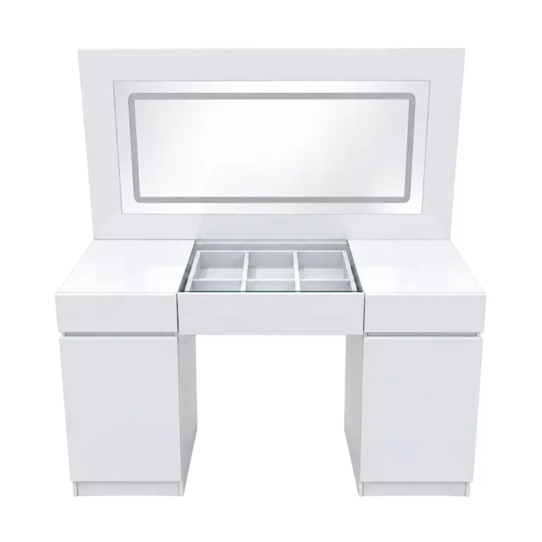 Modern LED Vanity Dressing Table, White, MWBR2140