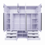 Luxury White UK Oak + Melamine Wardrobe - Image 2