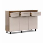 Contemporary 3 Door Base - White + Cappuccino - Image 6