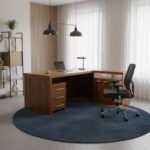 Walnut Desk 1.8m Credenza