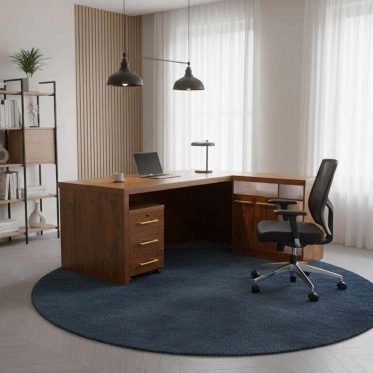 Walnut Desk 1.8m Credenza