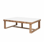 Contemporary Oak + White Coffee Table