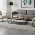 Modern Industrial Coffee Table - Image 2