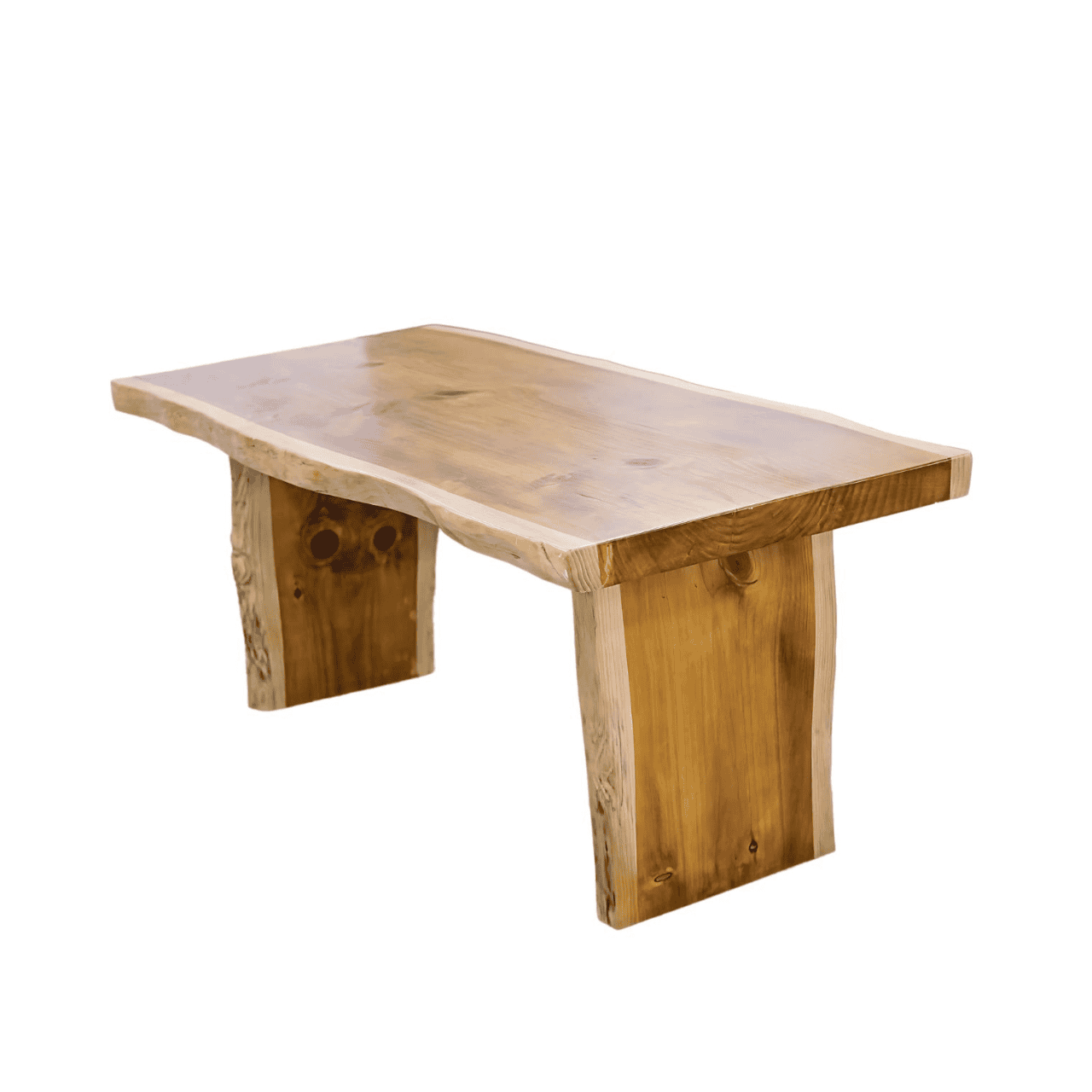 MWSWT051880 Rustic Live Edge Dining Table - Image 1