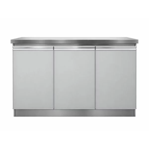Contemporary Metal 3 Door Base