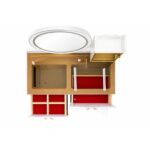 Elegant Dressing Table with LED Mirror and Stool - Image 4
