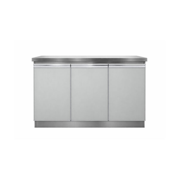 Contemporary Metal 3 Door Base