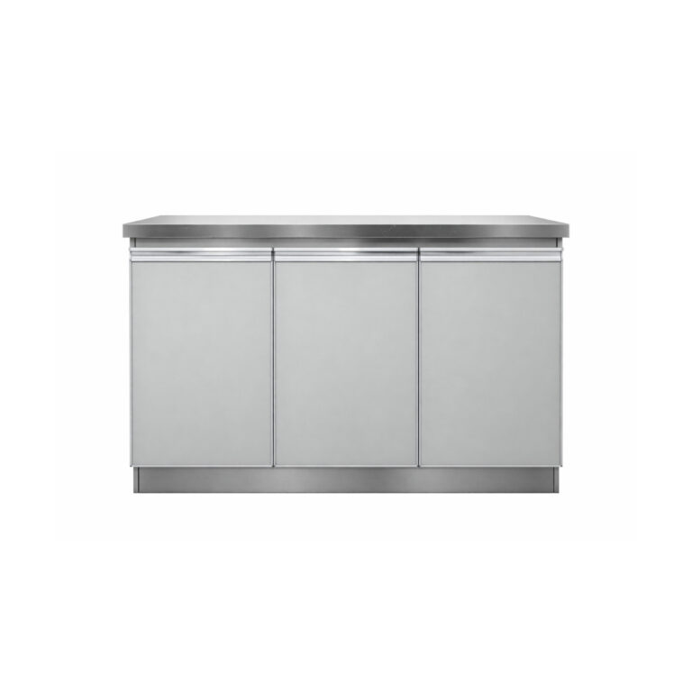 Contemporary Metal 3 Door Base