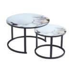 2-Piece Round Coffee Table Set - MWCT2P04B