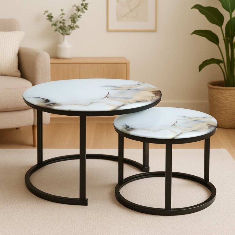 2-Piece Round Coffee Table Set - MWCT2P04B