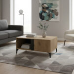 Modern Oak Coffee Table - Image 2