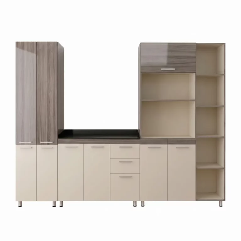 3 Piece Kitchen Scheme - Alpine Oak + Cappucino